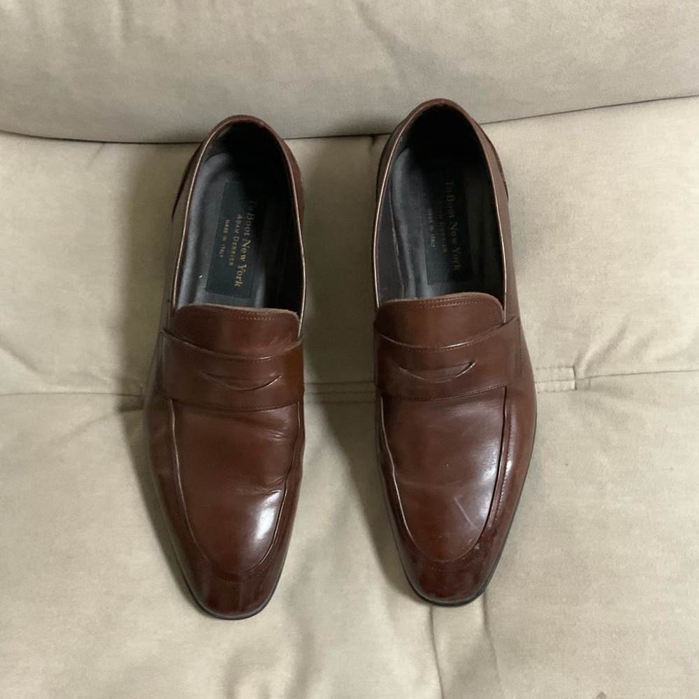 To Boot New York Brown Penny Loafers Men's US 9.5